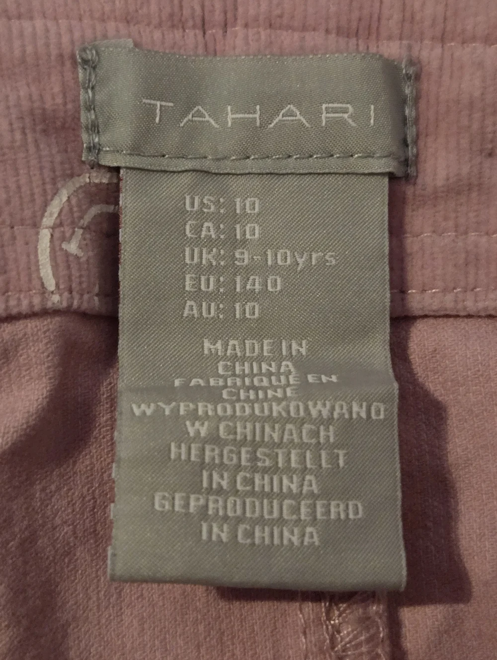 Tahari recovering try